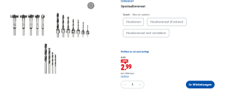 PARKSIDE® Speciaalborenset voor €2,99 bij de Lidl