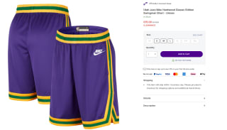 Pantalones Cortos para Peques Utah Jazz Nike Hardwood Classic Edition por 15€