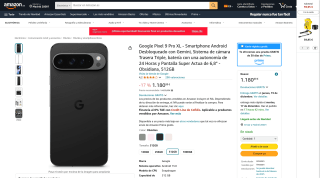 Smartphone Google Pixel 9 Pro XL 512GB por 999€