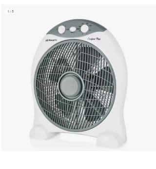 Orbegozo BF 1030 - Ventilador con 5 aspas, 3 Velocidades, Temporizador, Función Antivuelco, 45 W por 18.64€ (Cuenta Nueva 11.18€)