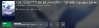Ace Combat 7: Skies Unknown - Top Gun: Maverick Edition voor €16,99 in de Xbox store