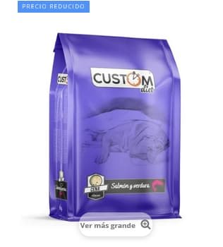 Pienso CUSTOM DIET Perro Adulto Cena Salmón y Verdura 6Kg por 25,08€