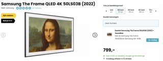 Samsung QE50LS03BAU The Frame 2022 Incl. gratis frame voor €799 bij Hello tv