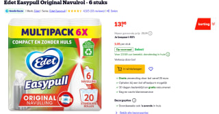 6x Edet Easypull original navulrollen voor €13,96 bij Bol