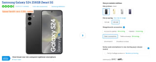 Samsung Galaxy S24 5G - 256GB + Galaxy tab A9+ voor €649 bij Coolblue