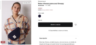 Bolso tipo riñonera Snoopy por 4,99€