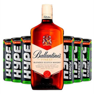 Kit Whisky Ballantine's Finest de 1L + 06 Energéticos de 250ml - R$ 69,90