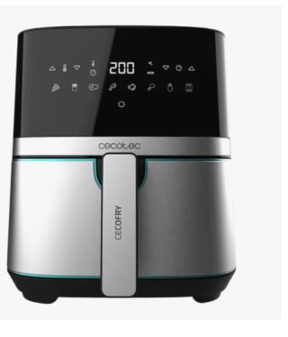 Freidora de aire - Cecotec Cecofry Full Inox Pro 5500 con Accesorios, 1700 W, 8 Modos, 5.5L por 48.95€ (Cuenta Nueva 36.95€)