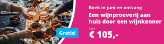 Gratis Wijnproeverij bij jouw thuis t.w.v. € 105,- via Voordeeluitjes