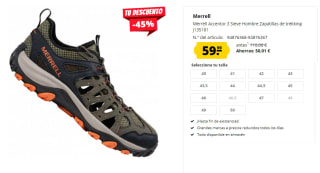 Zapatillas de Trekking para Hombre Merrell Accentor 3 Sieve por 59.99€