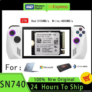 Western Digital WD SN740 2TB M.2 SSD 2230 NVMe PCIe Gen 4x4 SSD por 92,37€