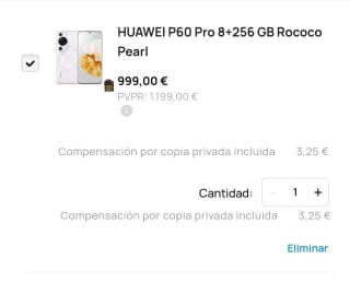 Huawei P60 Pro 8GB/256GB + Freebuds 5 + Band 8 por 898,90€