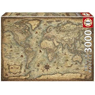 Mapamundi Puzzle de 3000 Piezas 120 x 85 cm