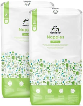Amazon-merk: Mama Bear - 168 Ultra-Dry luiers - maat 4 (8-14 kg) voor €27,40