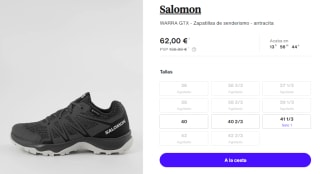 Zapatillas de Trekking de Mujer Salomon WARRA GTX por 62€