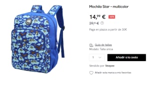 Mochila Kukuxumusu Star por 14.99€