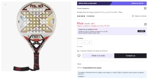 Pala de Padel Nox Ml10 Pro Cup Luxury Series por 93.02€ (Cuenta Nueva 81.02€)