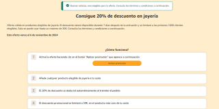 Amazon 20% Extra descuento en joyería