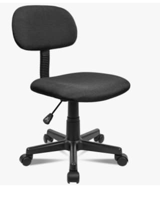 Silla de Oficina Giratoria Ajustable sin Reposabrazos por 13.99€