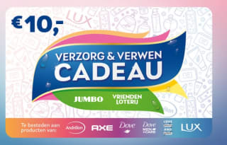 Gratis Cadeaukaart t.w.v. € 10 voor huidige en toekomstige deelnemers Vriendenloterij via de Jumbo