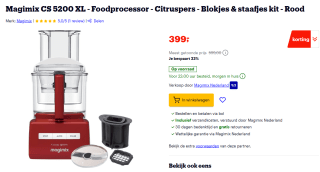 Magimix 5200 XL Foodprocessor voor €399 bij Bol