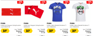 Sport-Korting sale met tot 84% korting op alles van Puma