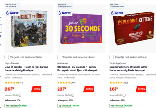 Tot 30% korting op bordspellen bij Bol