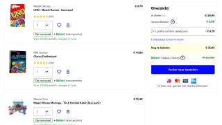 2+1 Gratis Op Klein Speelgoed bij Bol.com