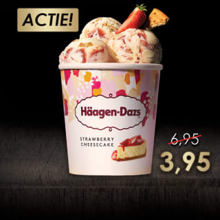 460 ml strawberry cheesecake ijs voor €3,95 bij SushiPoint