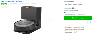 iRobot - Roomba Combo i5+ - Zwart voor €299 bij Coolblue