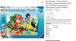 Puzzle100 piezas Petronix Defenders marca Ravensburger por 4,01€
