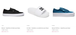 30% descuento EXTRA + 10% primera compra ropa y calzado DC Shoes precios locos