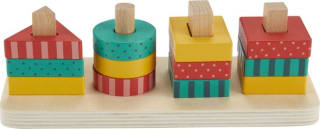 Fisher-Price Houten vormstapelaar sorteerspeeltje voor peuters voor €6 bij Bol