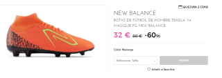 Botas de Futbol de Hombre New Balance Tekela v4 Magique FG por 32€