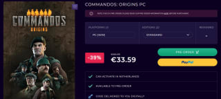 Commandos: Origins voor €33,59 bij CDKeys