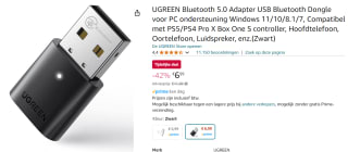 UGREEN Bluetooth 5.0 Adapter USB Bluetooth Dongle voor €6,99 bij Amazon