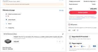 FIREBAT-Mini PC T2 Intel N150 CPU Windows 11 DDR4 16GB de RAM 512GB SSD por solo 124,93€