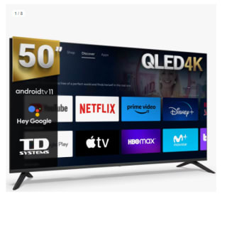 Televisor TD Systems PRIME50C19GLQ 50" QLED UltraHD 4K HDR10 por 236.99€ (Cuenta Nueva 224.99€)