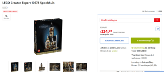 LEGO Creator Expert 10273 Spookhuis / Haunted House voor €224 bij Dreamland