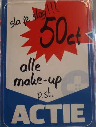 Trekpleister actie: Make-up voor €0,50