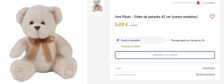 Oferta amantes de peluches desde solo 3,50€