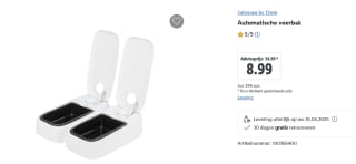 Trixie Voerautomaat TX2 voor €8,99 in de Lidl webshop