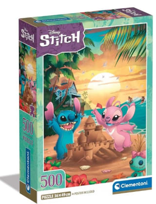 Puzzle 500 piezas Compacta Disney Stitch marca Clementoni por 6,74€