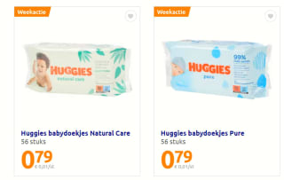 Huggies billendoekjes voor €0,79 bij de Action