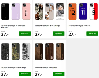 Gratis telefoonhoesje met eigen ontwerp of foto!