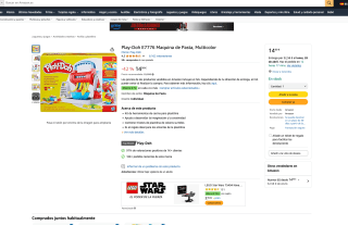 Play-Doh E7776 Maquina de Pasta Multicolor por solo 14,99€