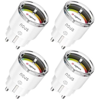 4x NOUS A1Z Zigbee stopcontact met verbruiksmeter voor €46,74 bij Amazon.de