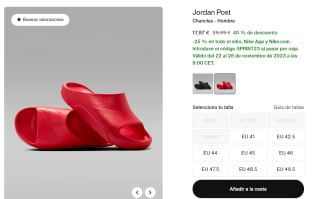 25% EXTRA descuento en tu compra en Nike Black Friday