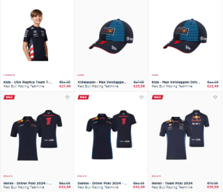 Tot 60% korting op Verstappen Red Bull merch in de Verstappen shop
