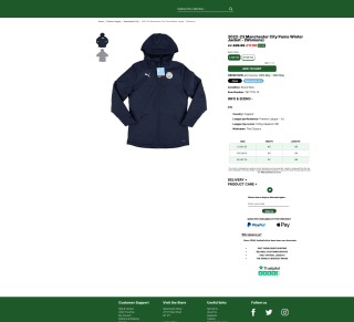 Chaqueta de invierno Puma Manchester City 2022-23 Mujer por solo 18,89€